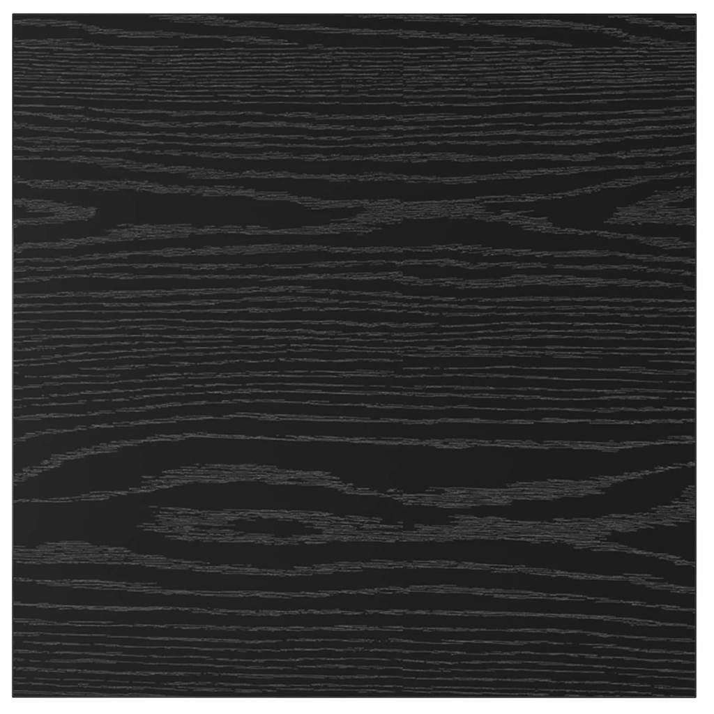 Bokhyller - 4 stk, svart eik, 40x40x1.5 cm, laget av konstruert tre.