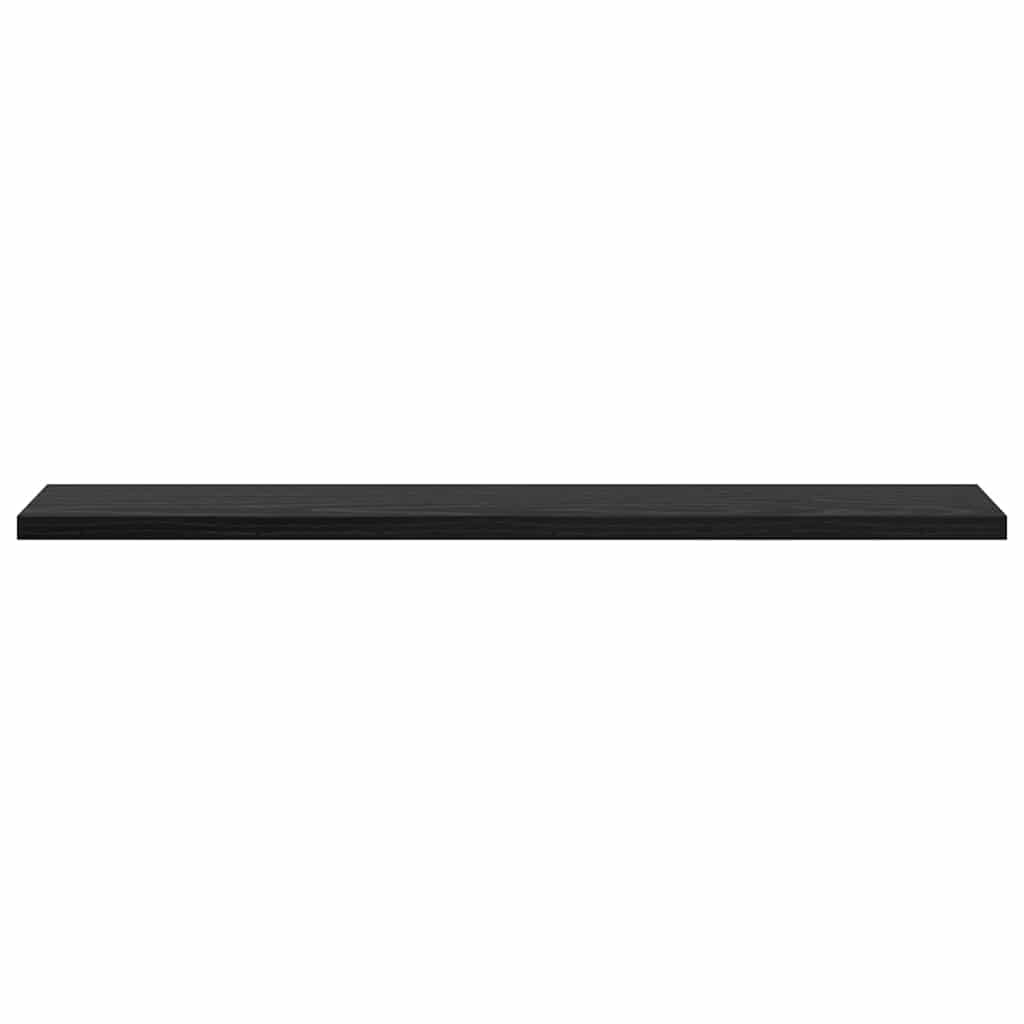 Bokhyller - 4 pakke i svart eik, 60x10x1.5 cm - Laget av konstruert tre