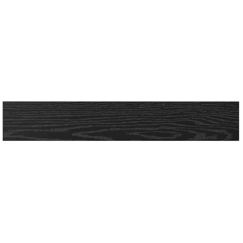 Bokhyller - 4 pakke i svart eik, 60x10x1.5 cm - Laget av konstruert tre