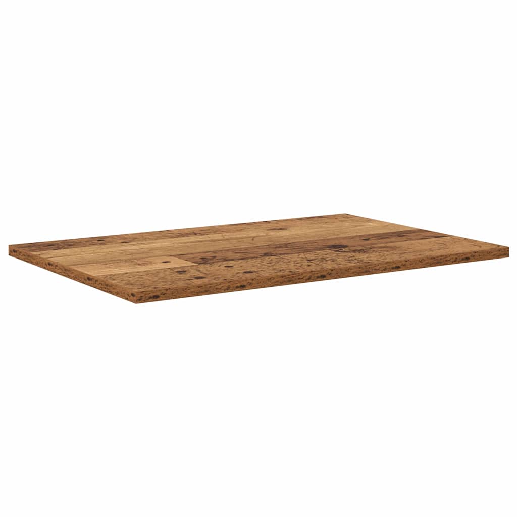 Bokhylle Bord med hylle med lagring 4 pcs Brun 100 x 40 x 1.5cm Sponplate