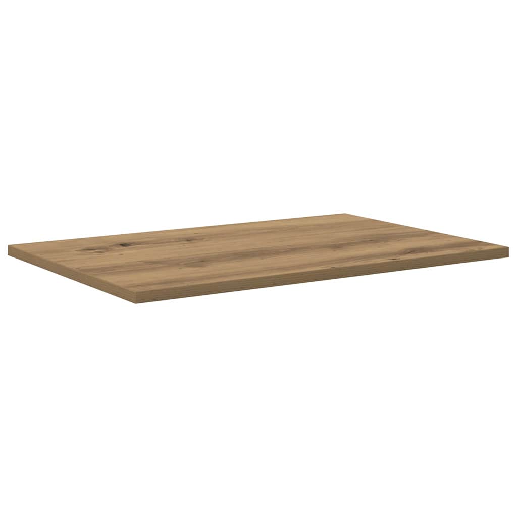 Bokhylle Bord med hylle med lagring 4 pcs Brun 100 x 40 x 1.5cm Sponplate
