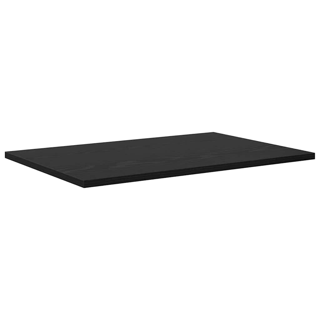 Bokhylle Bord med hylle 4 pcs Svart 100 x 40 x 1.5cm Sponplate