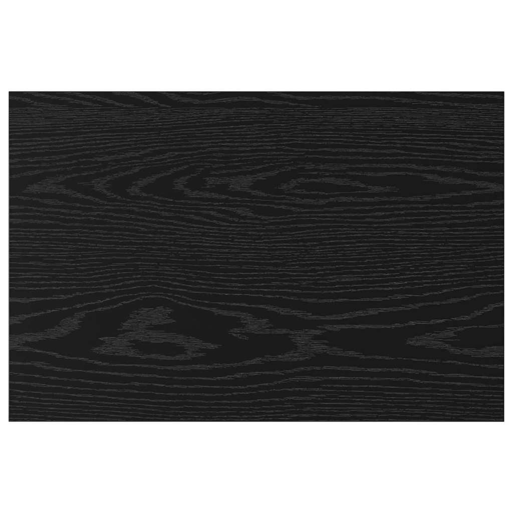 Bokhylle Bord med hylle 4 pcs Svart 100 x 40 x 1.5cm Sponplate