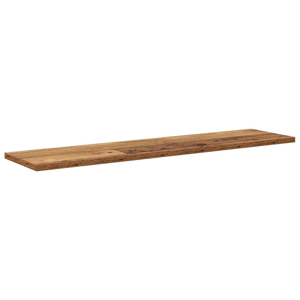 Bokhylle Bord med hylle med lagring 4 pcs Brun 100 x 40 x 1.5cm Sponplate