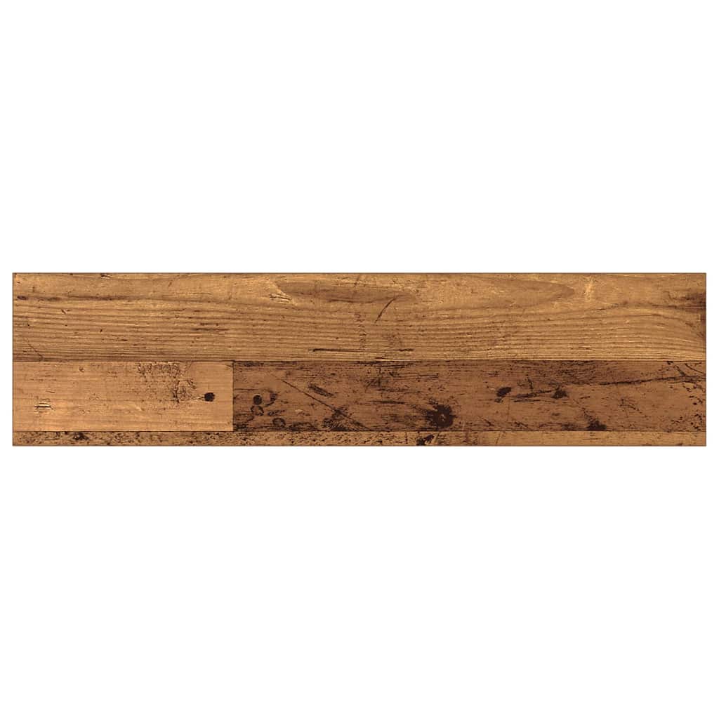 Bokhylle Bord med hylle med lagring 4 pcs Brun 100 x 40 x 1.5cm Sponplate