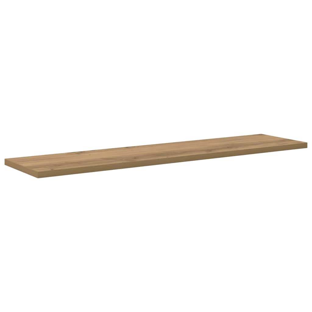 Bokhylle Bord med hylle med lagring 4 pcs Brun 100 x 40 x 1.5cm Sponplate