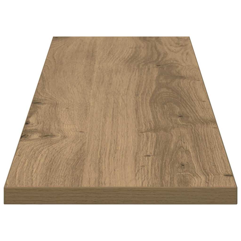 Bokhylle Bord med hylle med lagring 4 pcs Brun 100 x 40 x 1.5cm Sponplate