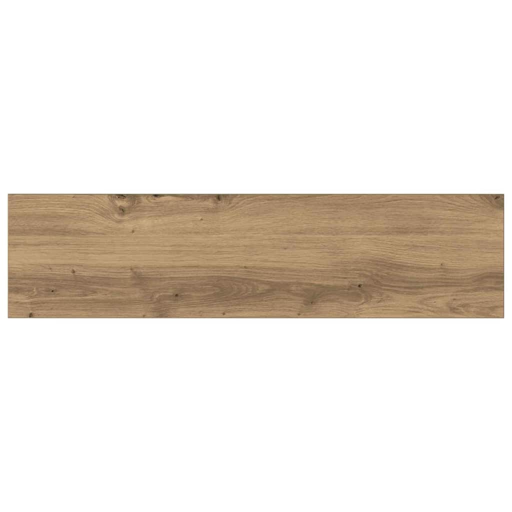 Bokhylle Bord med hylle med lagring 4 pcs Brun 100 x 40 x 1.5cm Sponplate