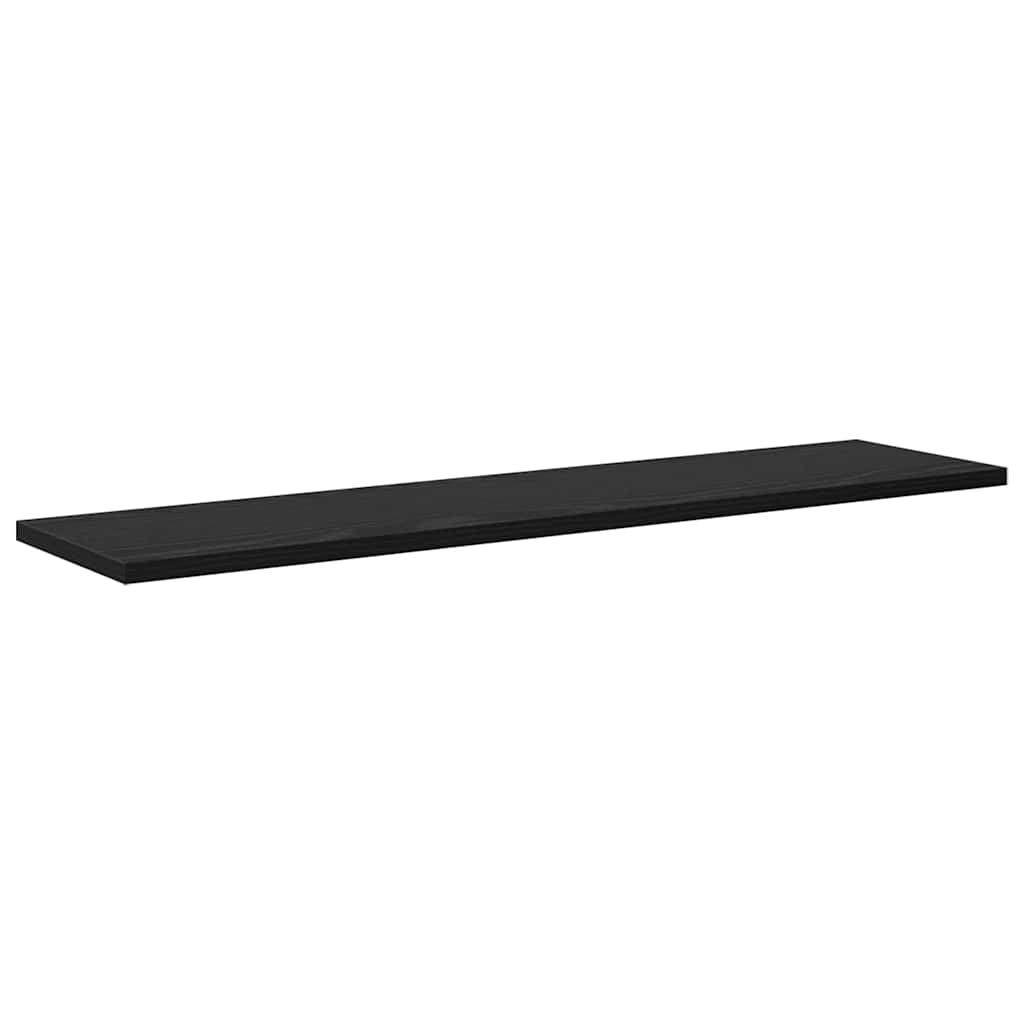 Bokhylle Bord med hylle 4 pcs Svart 100 x 40 x 1.5cm Sponplate
