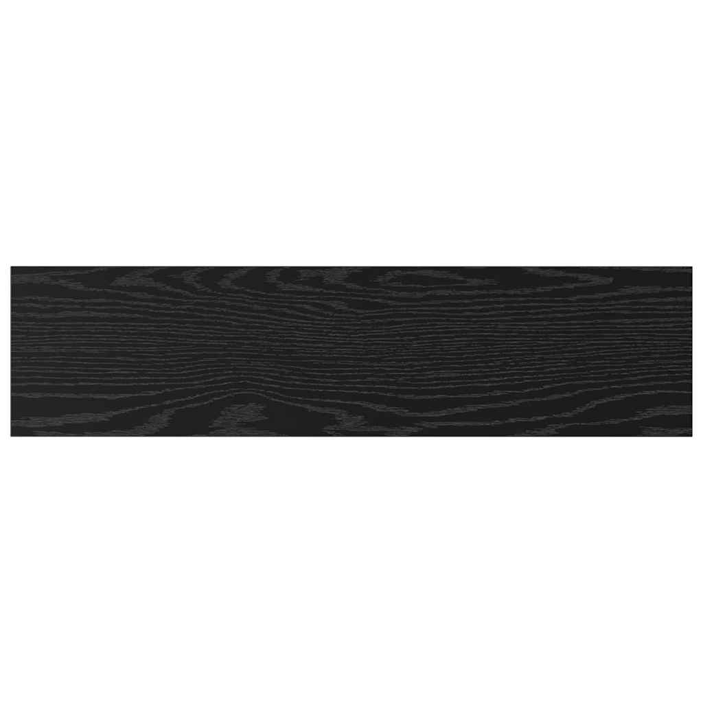 Bokhylle Bord med hylle 4 pcs Svart 100 x 40 x 1.5cm Sponplate