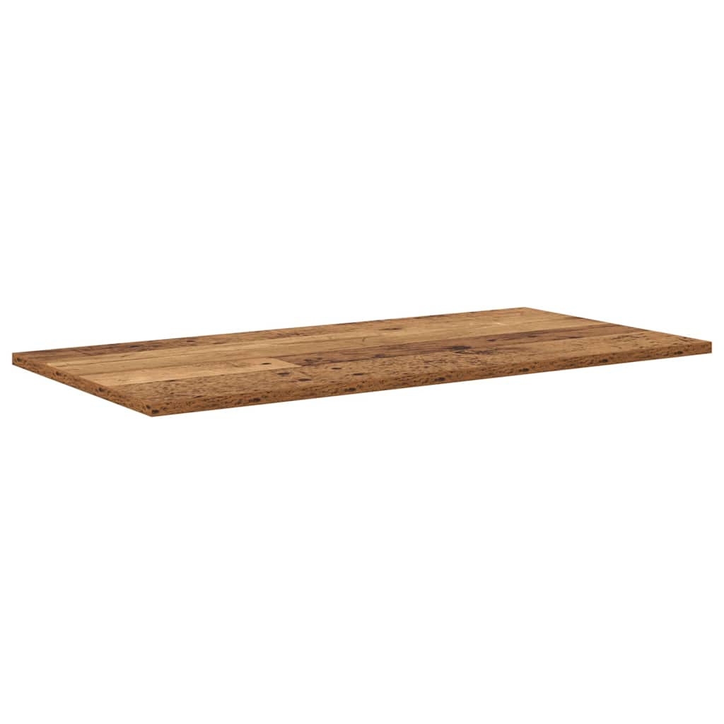 Bokhylle Bord med hylle med lagring 4 pcs Brun 100 x 40 x 1.5cm Sponplate