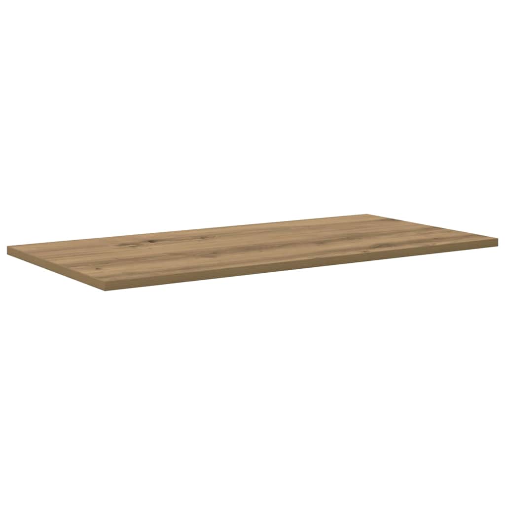 Bokhylle Bord med hylle med lagring 4 pcs Brun 100 x 40 x 1.5cm Sponplate