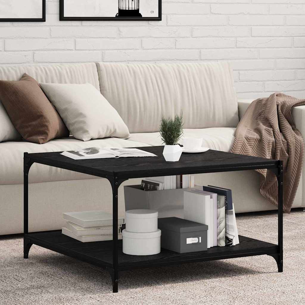 Bokhylle Bord med hylle 4 pcs Svart 100 x 40 x 1.5cm Sponplate