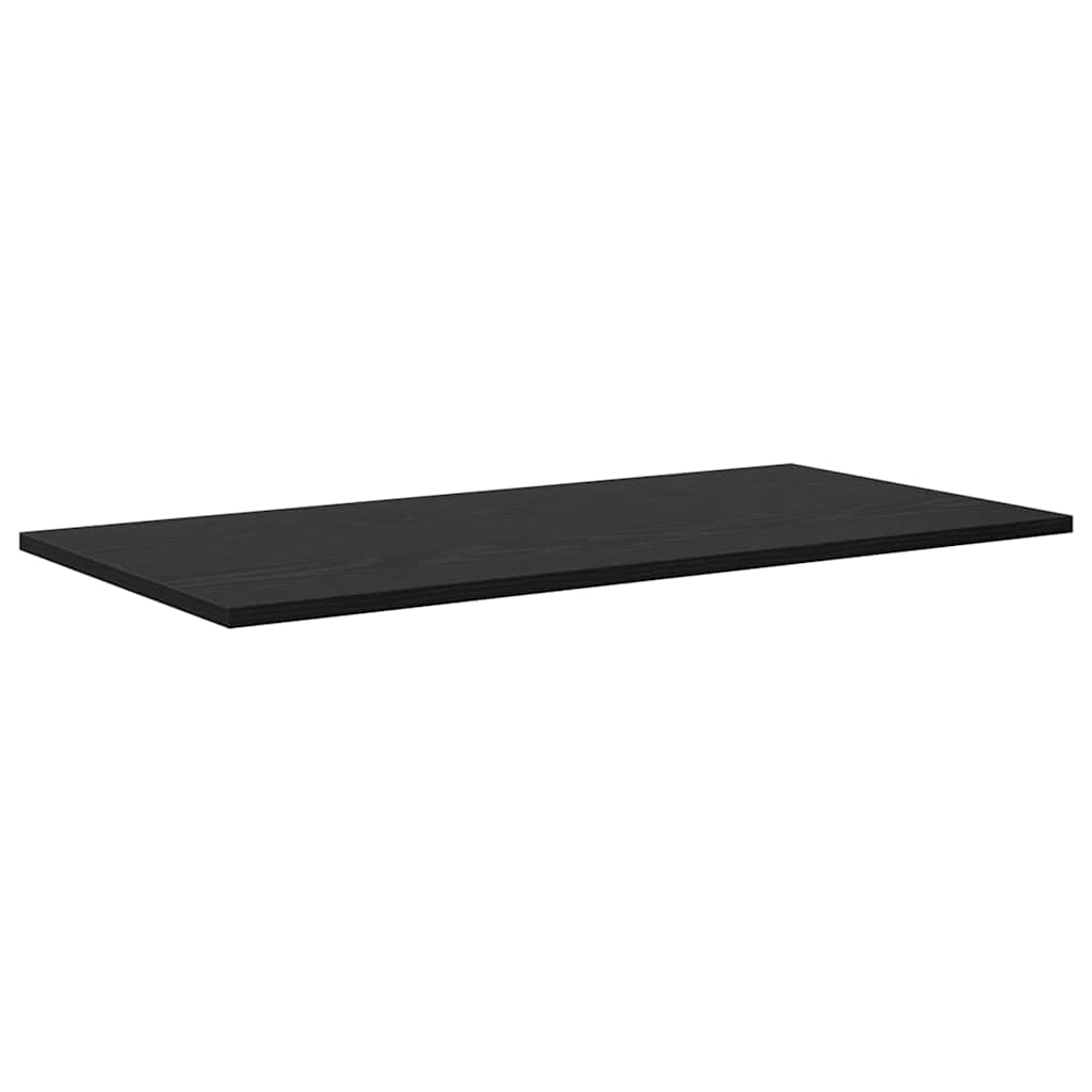 Bokhylle Bord med hylle 4 pcs Svart 100 x 40 x 1.5cm Sponplate