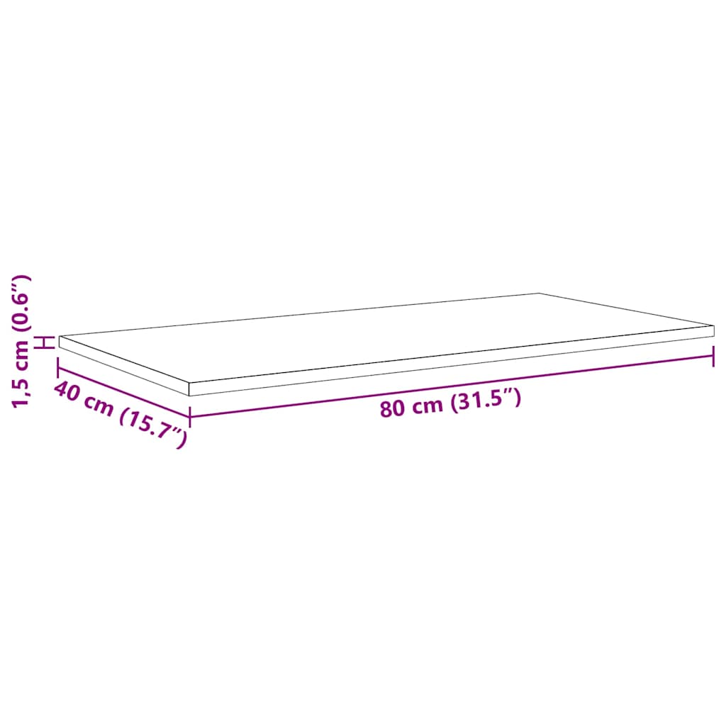 Bokhylle Bord med hylle 4 pcs Svart 100 x 40 x 1.5cm Sponplate