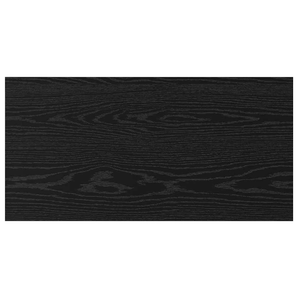 Bokhylle Bord med hylle 4 pcs Svart 100 x 40 x 1.5cm Sponplate