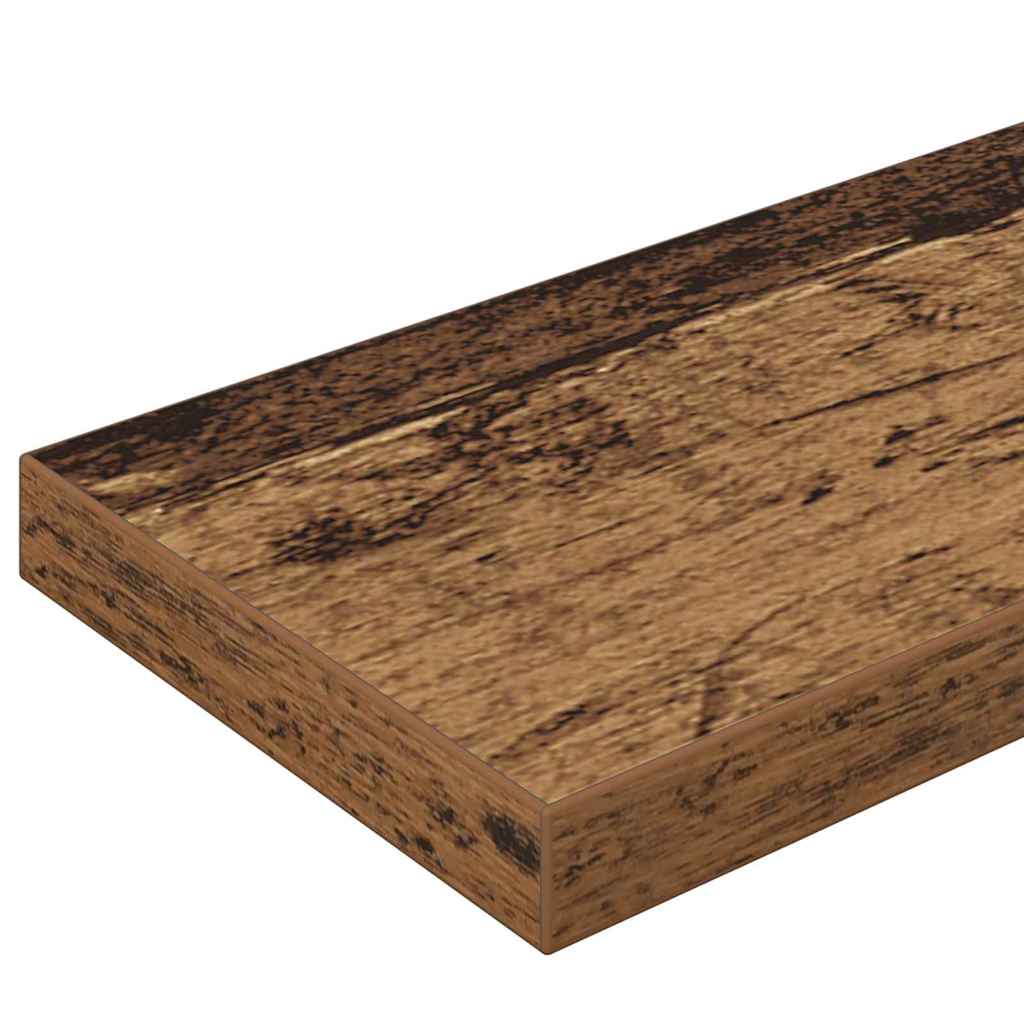 Bokhylle Bord med hylle med lagring 4 pcs Brun 100 x 40 x 1.5cm Sponplate
