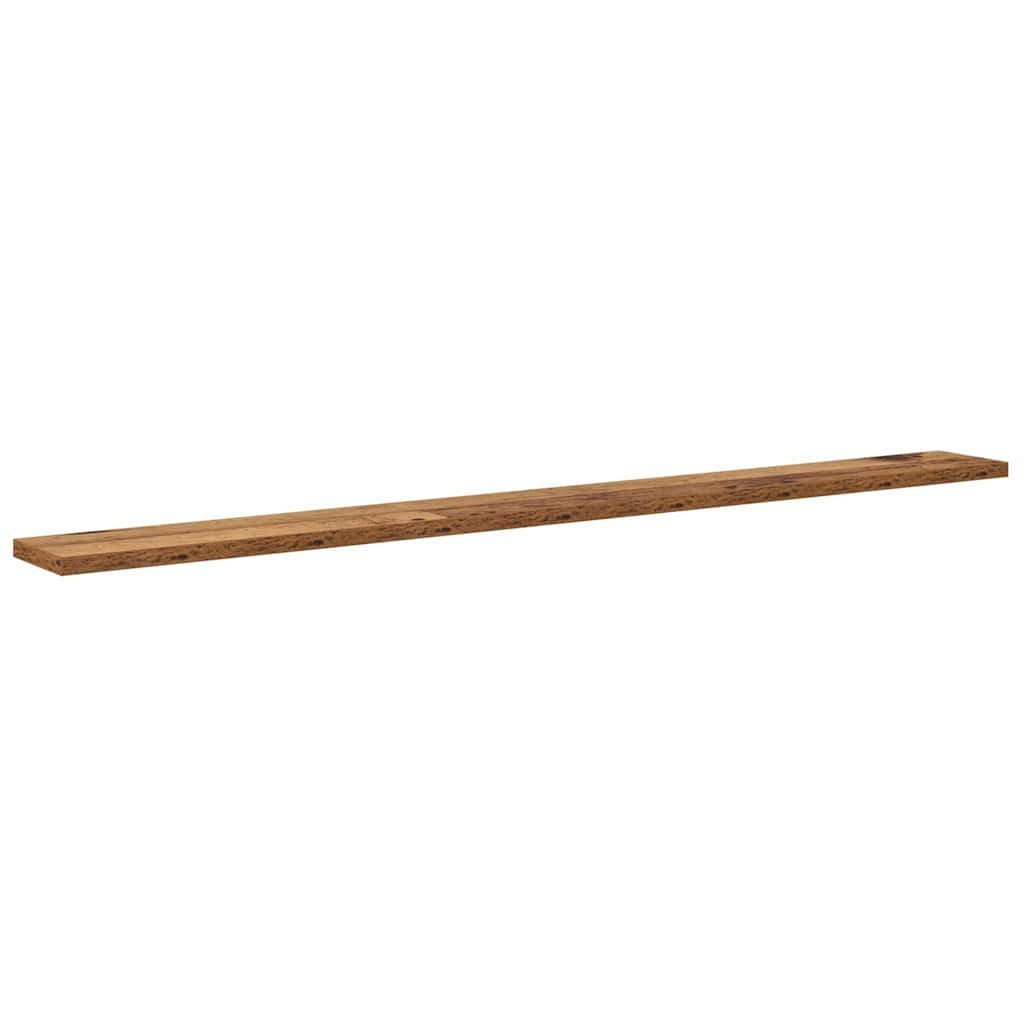 Bokhylle Bord med hylle med lagring 4 pcs Brun 100 x 40 x 1.5cm Sponplate