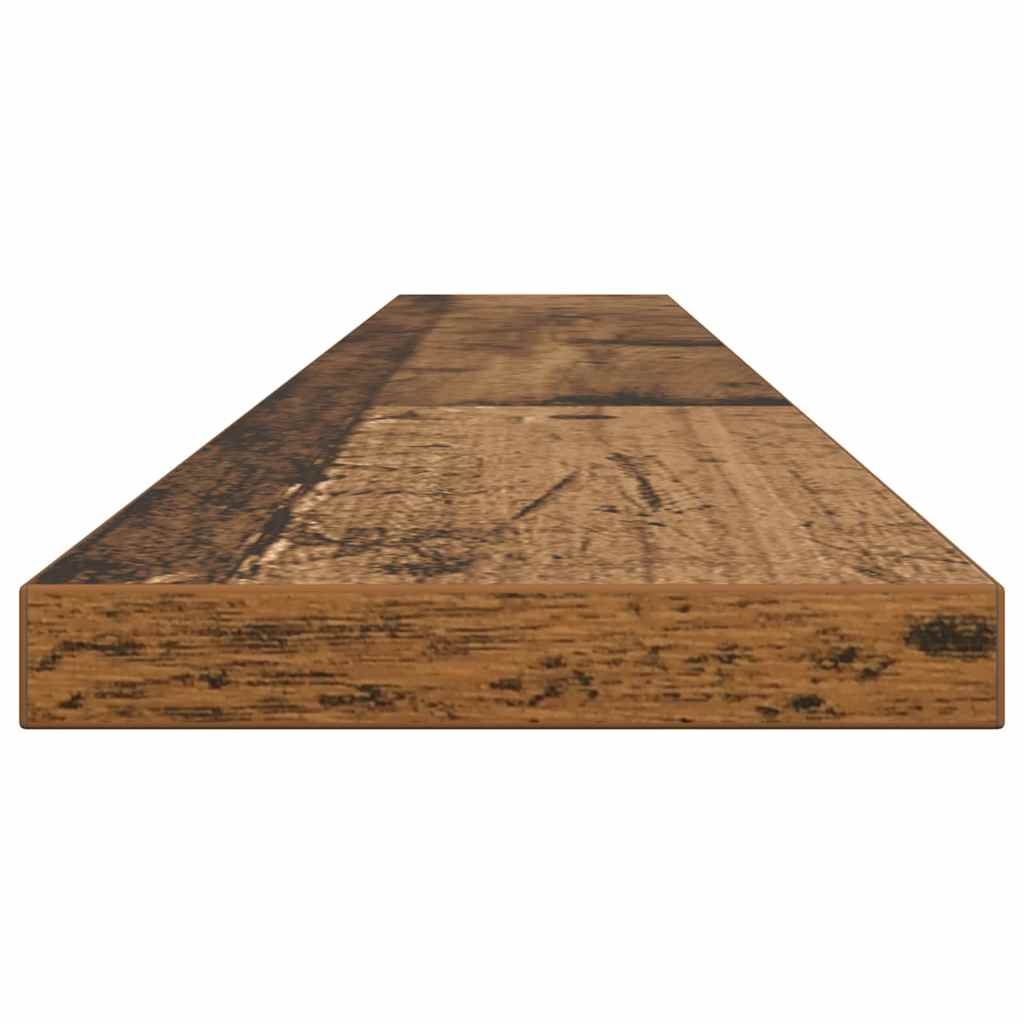 Bokhylle Bord med hylle med lagring 4 pcs Brun 100 x 40 x 1.5cm Sponplate