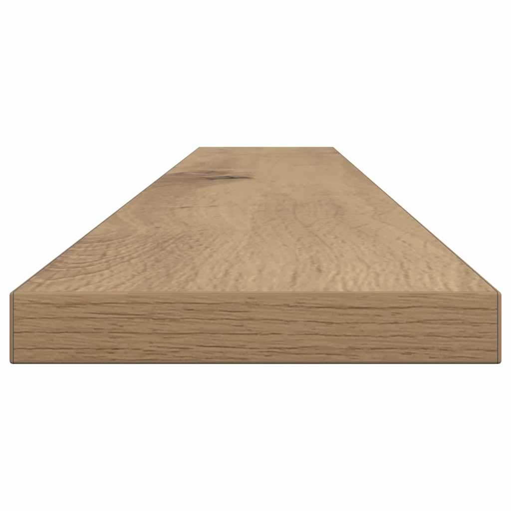 Bokhylle Bord med hylle med lagring 4 pcs Brun 100 x 40 x 1.5cm Sponplate
