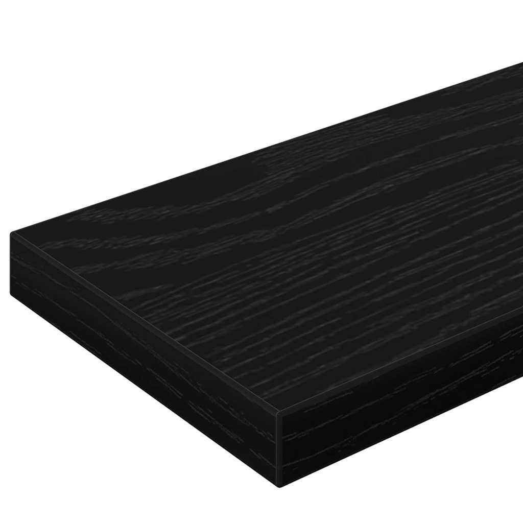 Bokhylle Bord med hylle 4 pcs Svart 100 x 40 x 1.5cm Sponplate
