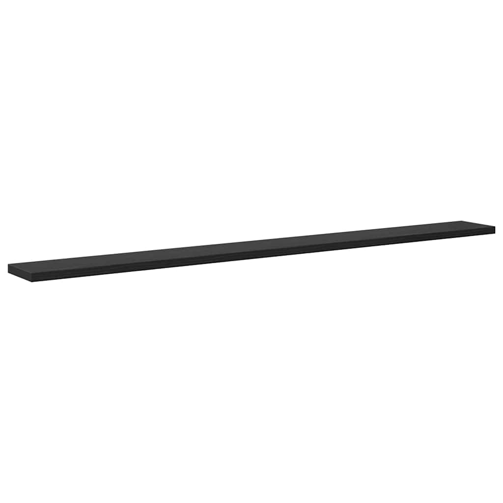 Bokhylle Bord med hylle 4 pcs Svart 100 x 40 x 1.5cm Sponplate