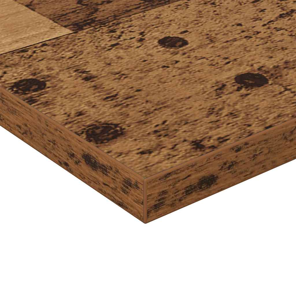 Bokhylle Bord med hylle med lagring 4 pcs Brun 100 x 40 x 1.5cm Sponplate