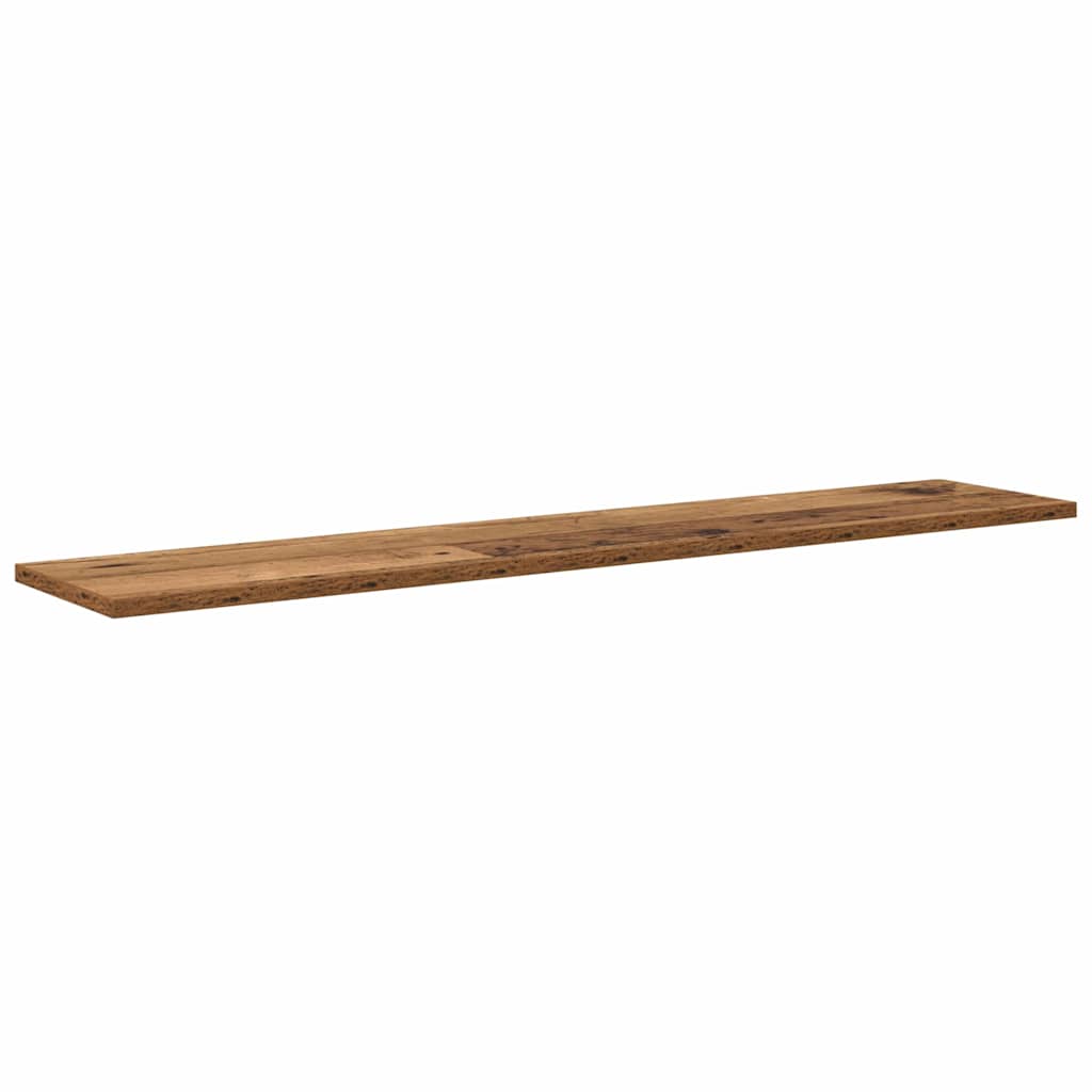 Bokhylle Bord med hylle med lagring 4 pcs Brun 100 x 40 x 1.5cm Sponplate