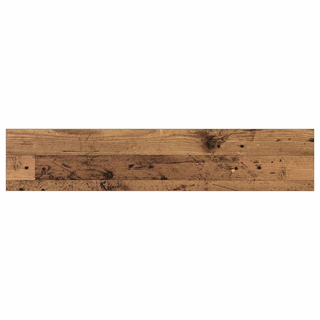 Bokhylle Bord med hylle med lagring 4 pcs Brun 100 x 40 x 1.5cm Sponplate