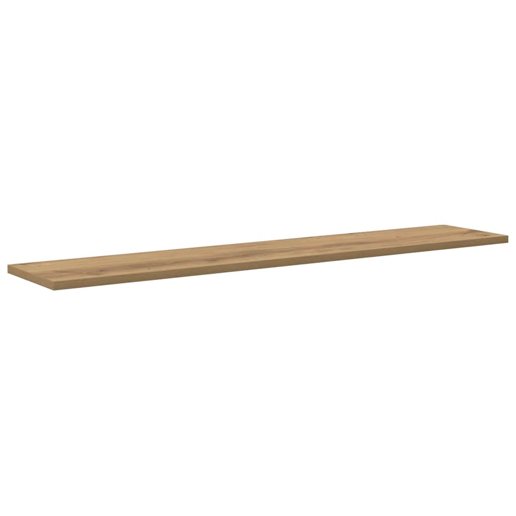 Bokhylle Bord med hylle med lagring 4 pcs Brun 100 x 40 x 1.5cm Sponplate