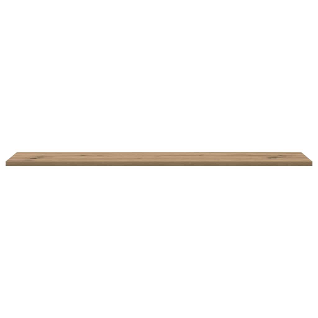 Bokhylle Bord med hylle med lagring 4 pcs Brun 100 x 40 x 1.5cm Sponplate