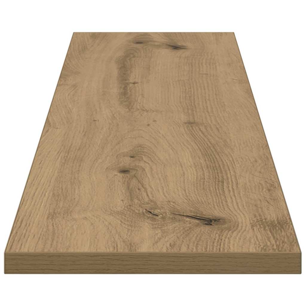 Bokhylle Bord med hylle med lagring 4 pcs Brun 100 x 40 x 1.5cm Sponplate