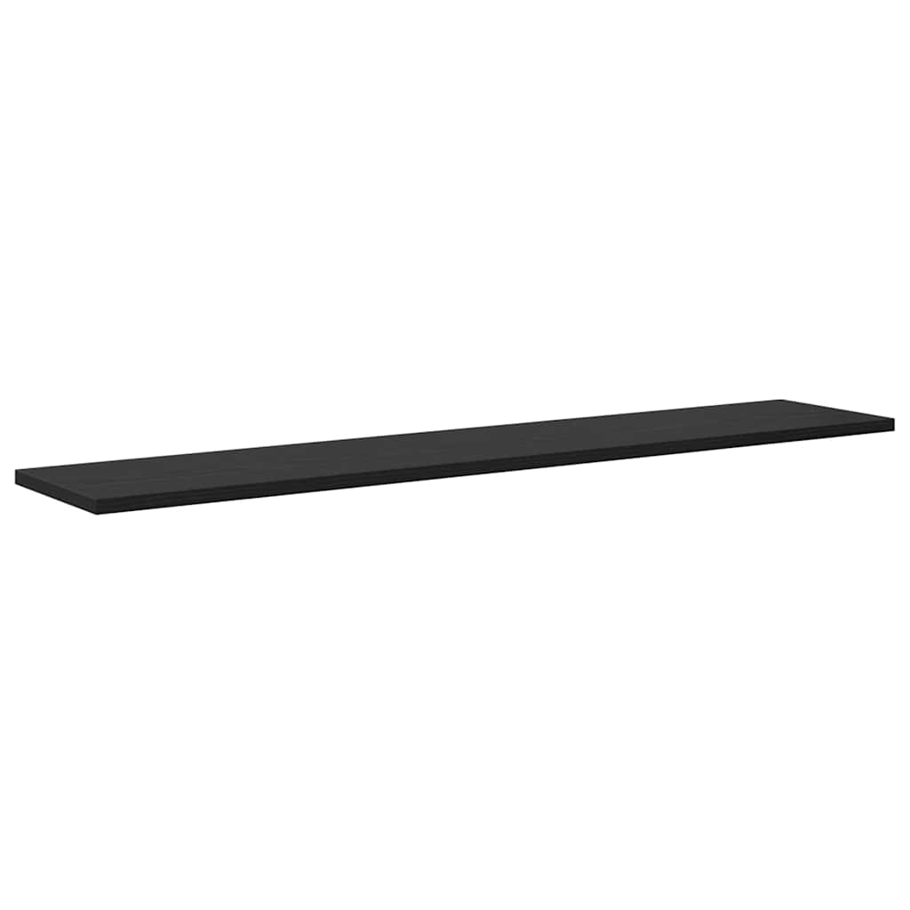 Bokhylle Bord med hylle 4 pcs Svart 100 x 40 x 1.5cm Sponplate
