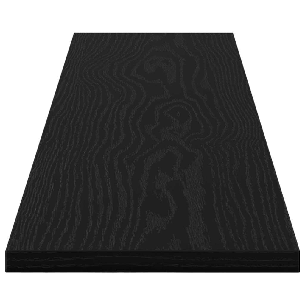 Bokhylle Bord med hylle 4 pcs Svart 100 x 40 x 1.5cm Sponplate