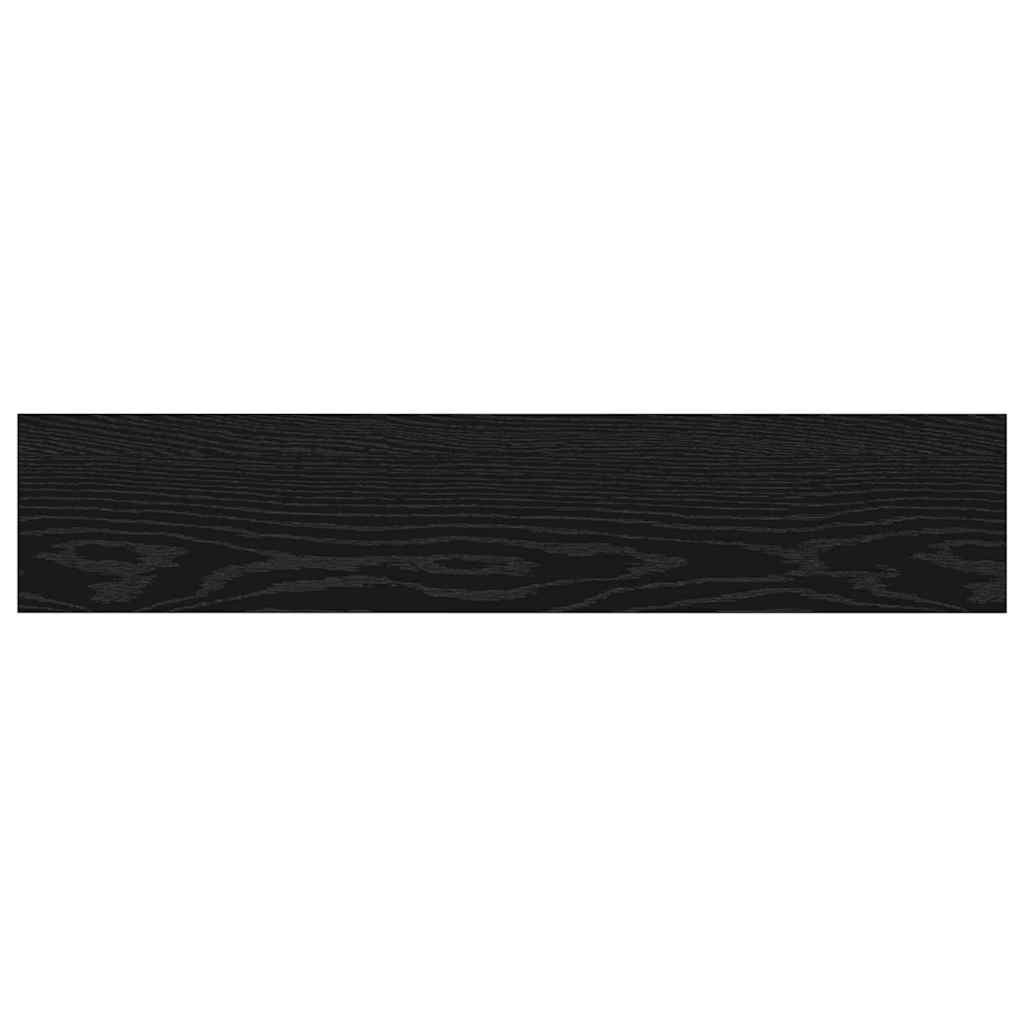 Bokhylle Bord med hylle 4 pcs Svart 100 x 40 x 1.5cm Sponplate