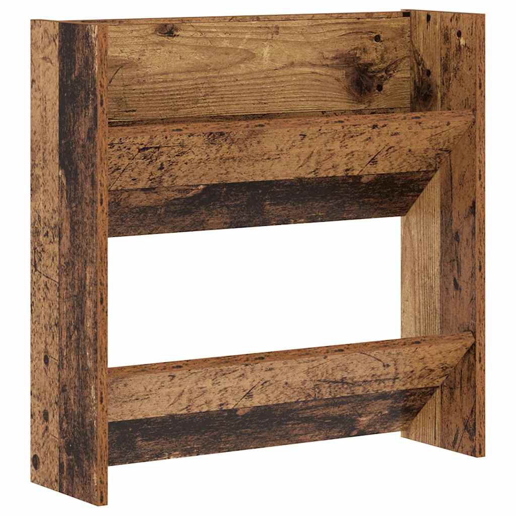 Veggsko skap Gammelt tre 60 x 18 x 60 cm Konstruert tre