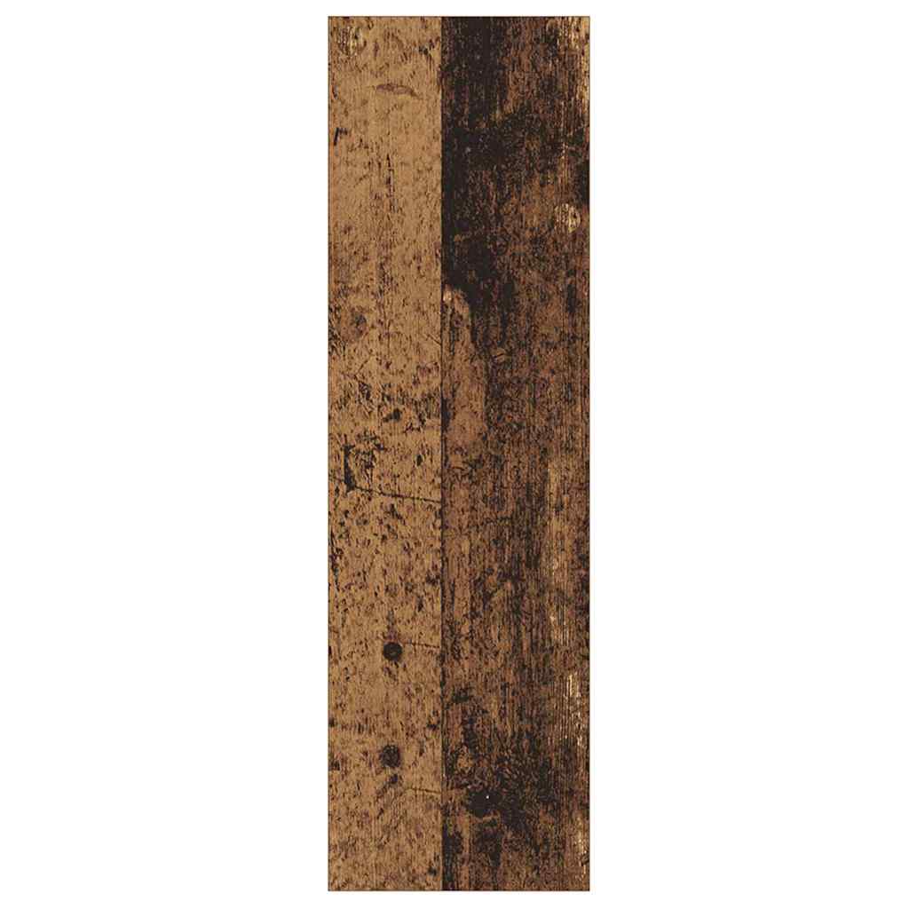 Veggsko skap 2 pcs Gammelt tre 60 x 18 x 60 cm Konstruert tre