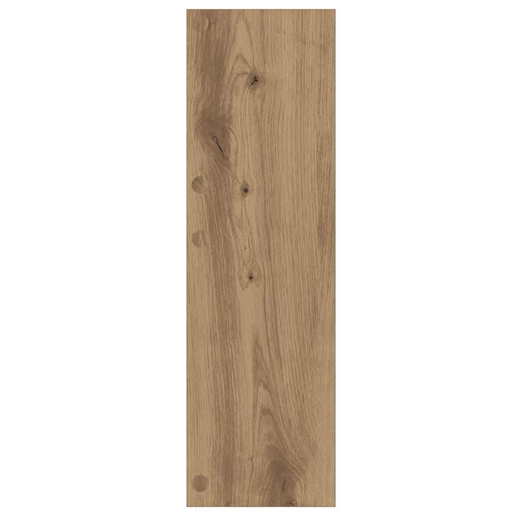 Veggsko skap 2 pcs artisan eik 60 x 18 x 60 cm Konstruert tre