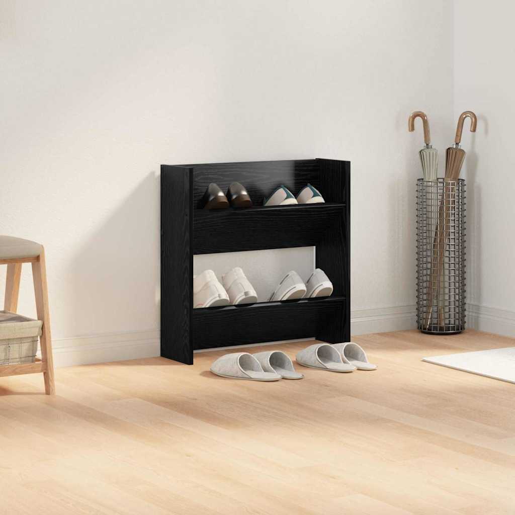 Veggsko skap med hylle Annet Svart eik 60 x 18 x 60 cm Konstruert tre