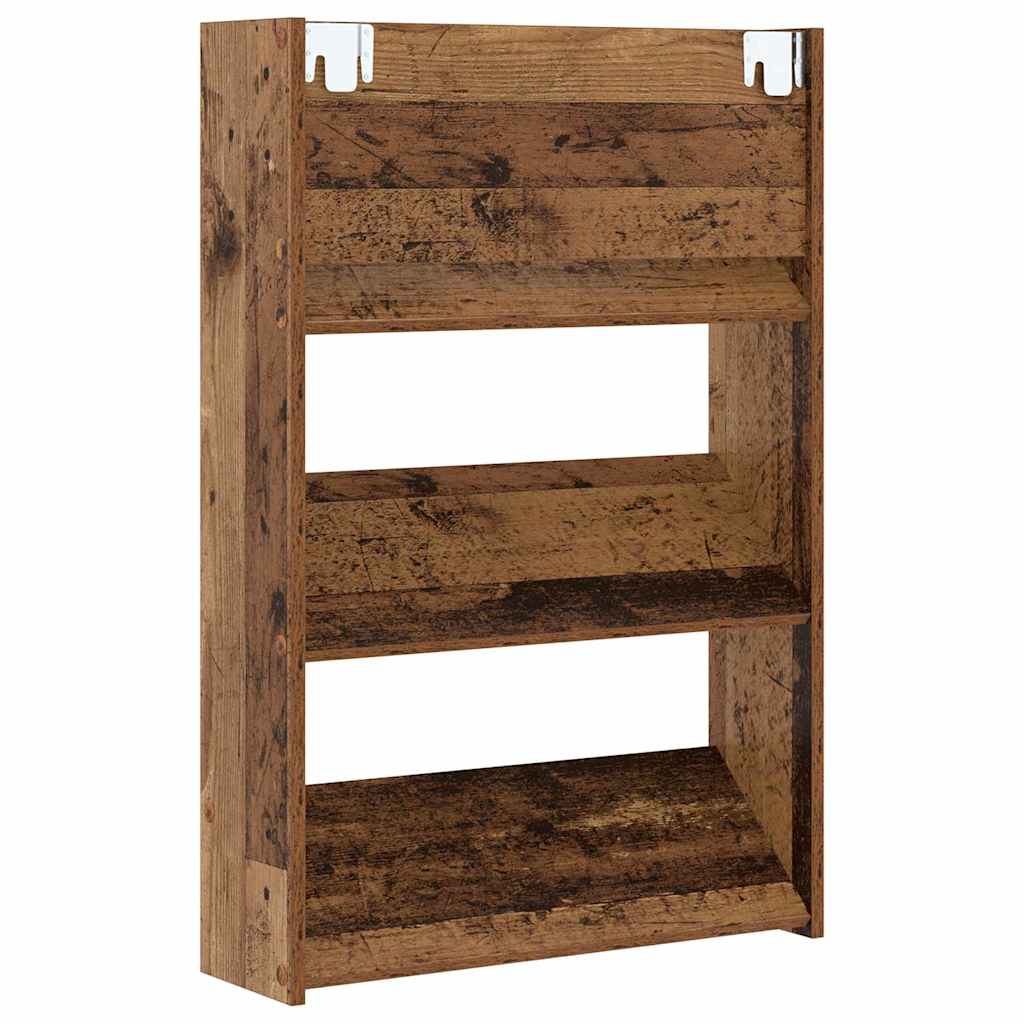 Veggsko skap Gammelt tre 60 x 18 x 60 cm Konstruert tre
