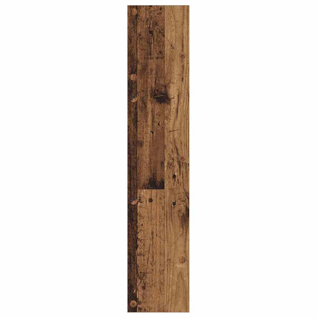 Veggsko skap 2 pcs Gammelt tre 60 x 18 x 60 cm Konstruert tre