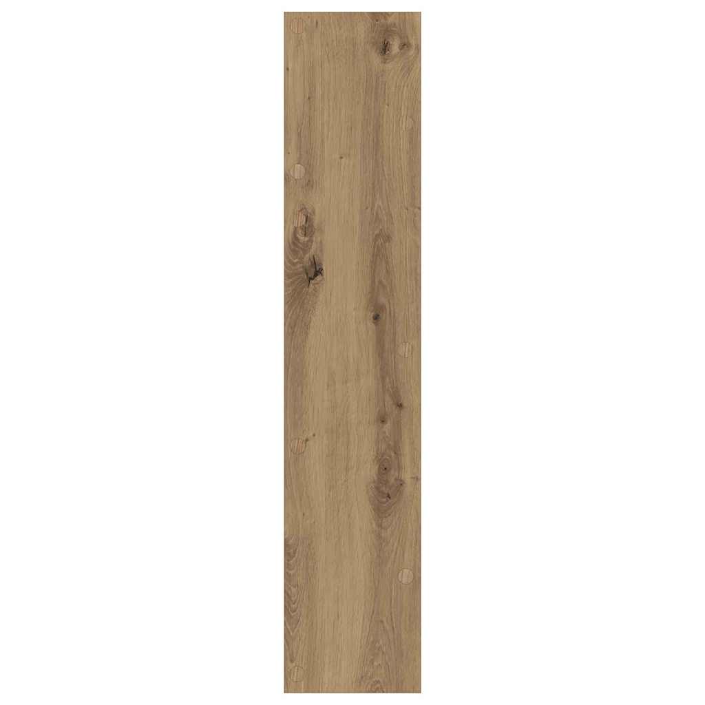 Veggsko skap 2 pcs artisan eik 60 x 18 x 60 cm Konstruert tre