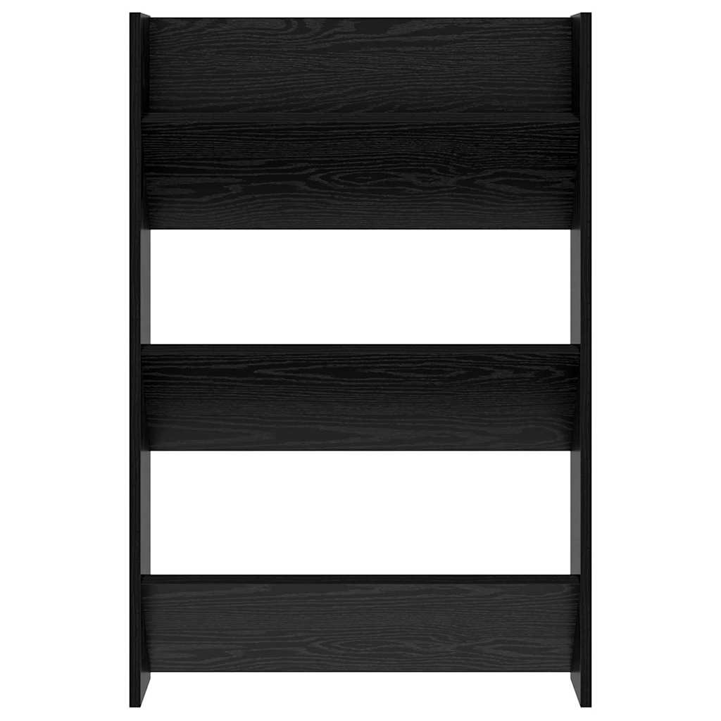 Veggsko skap med hylle Annet Svart eik 60 x 18 x 60 cm Konstruert tre