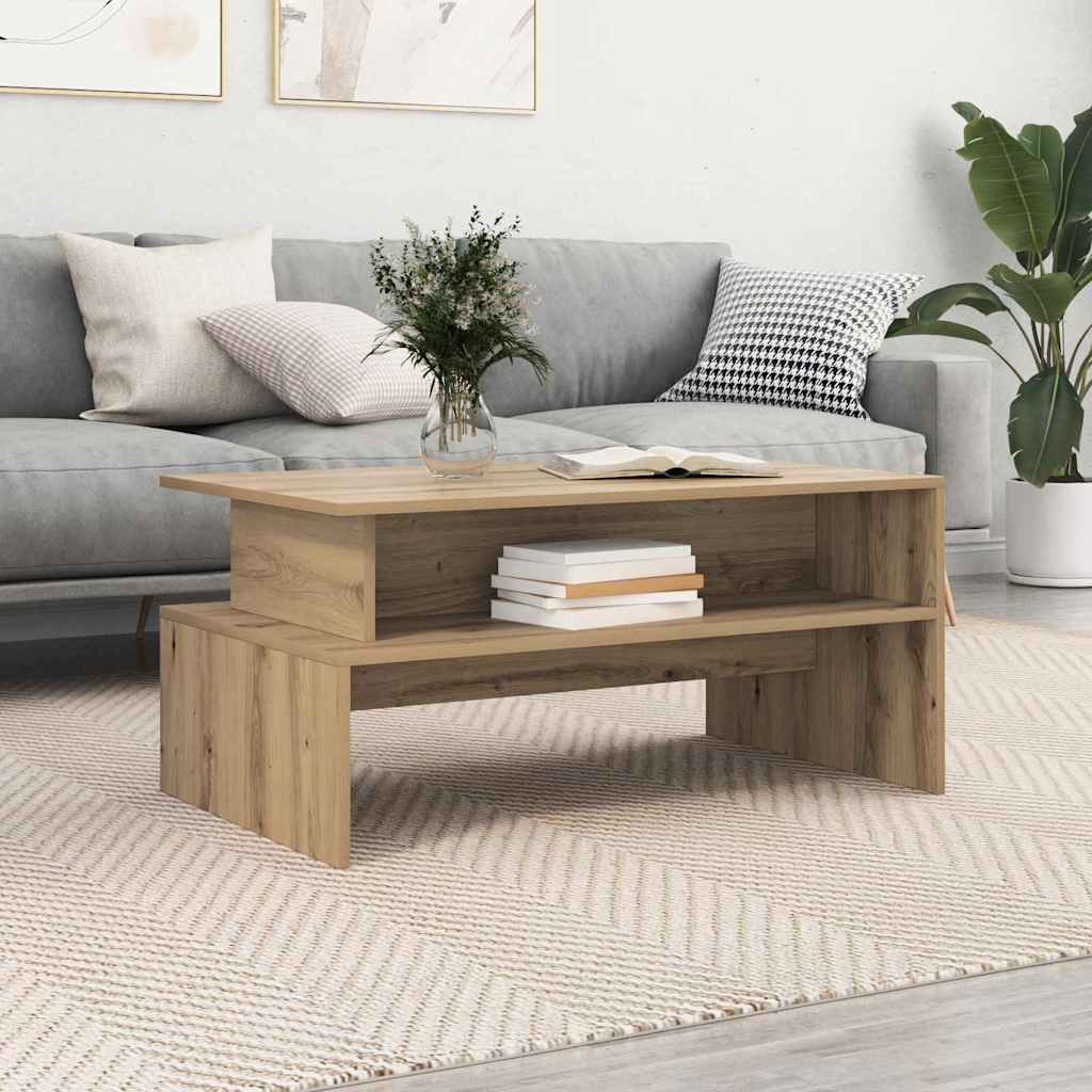 Kaffebord artisan eik 90 x 55 x 42.5 cm Konstruert tre
