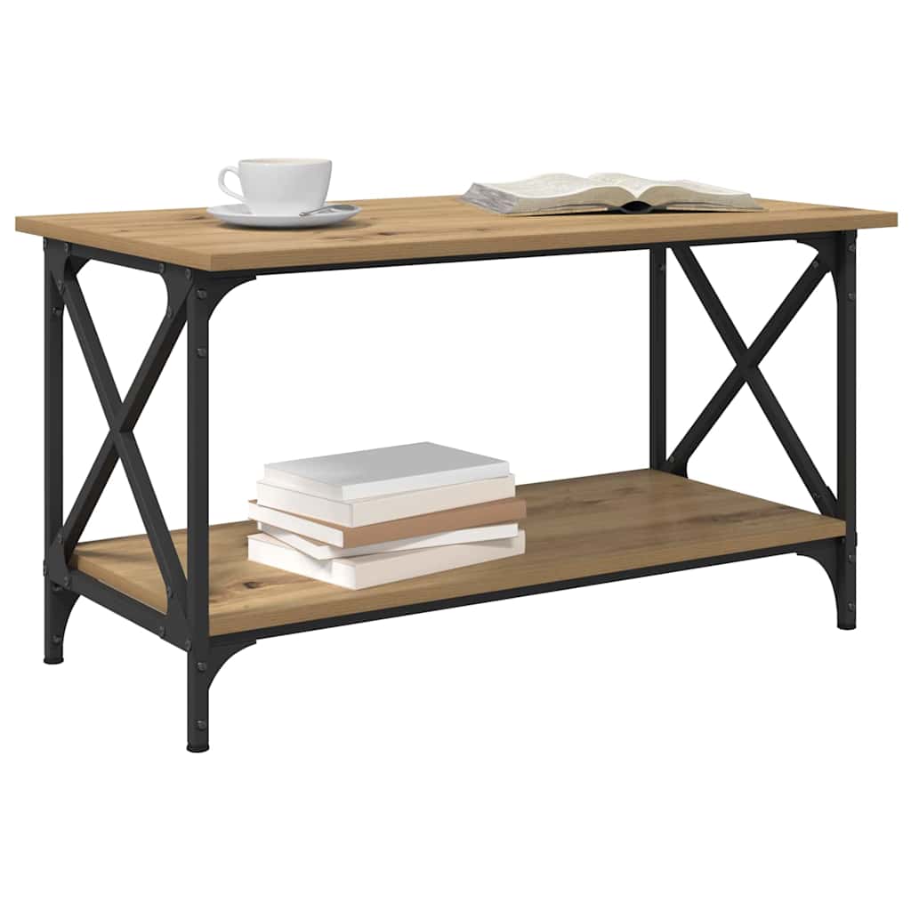 Kaffebord artisan eik 80 x 45 x 45.5 cm Konstruert tre