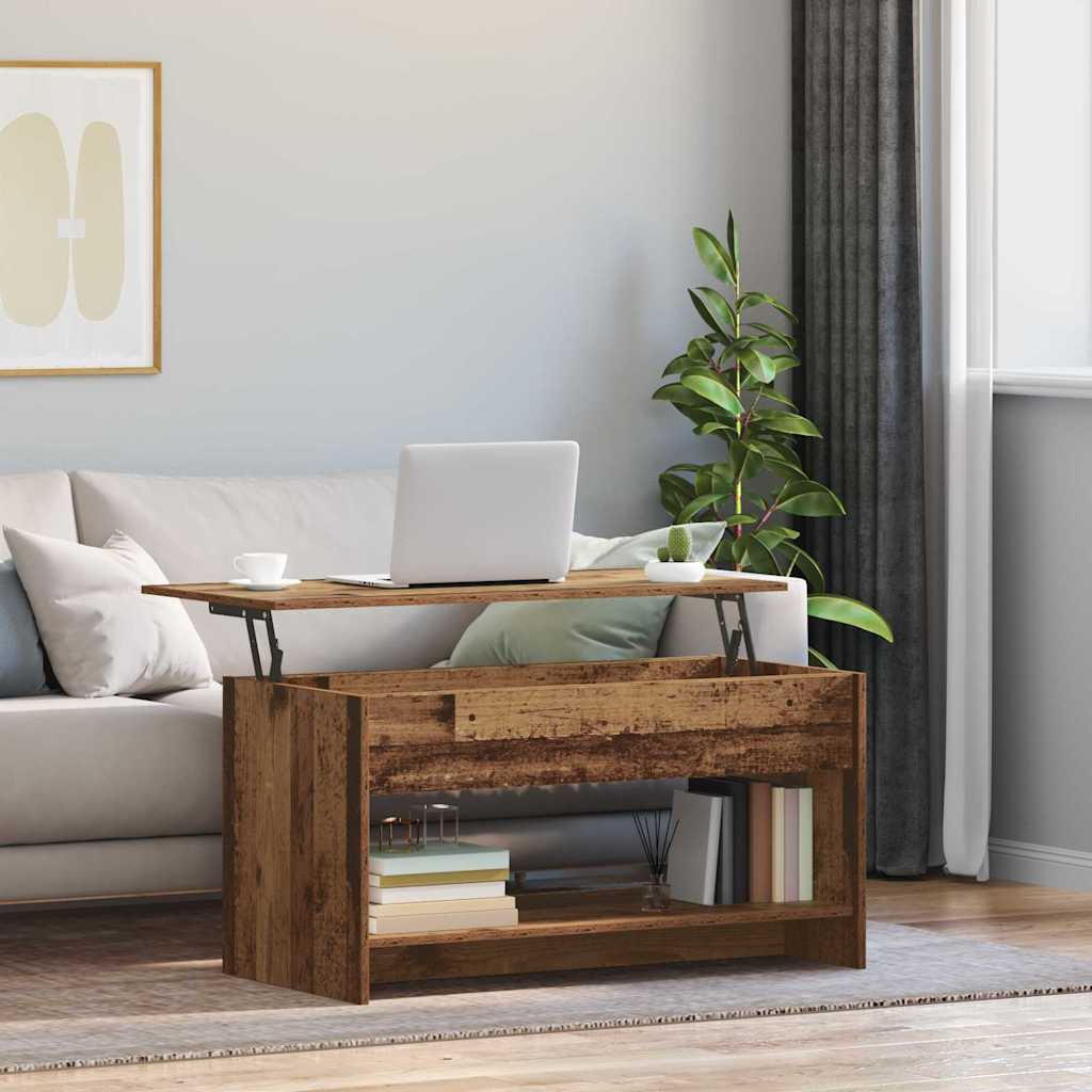 Kaffebord Gammelt tre 102 x 50 x 52.5 cm Konstruert tre