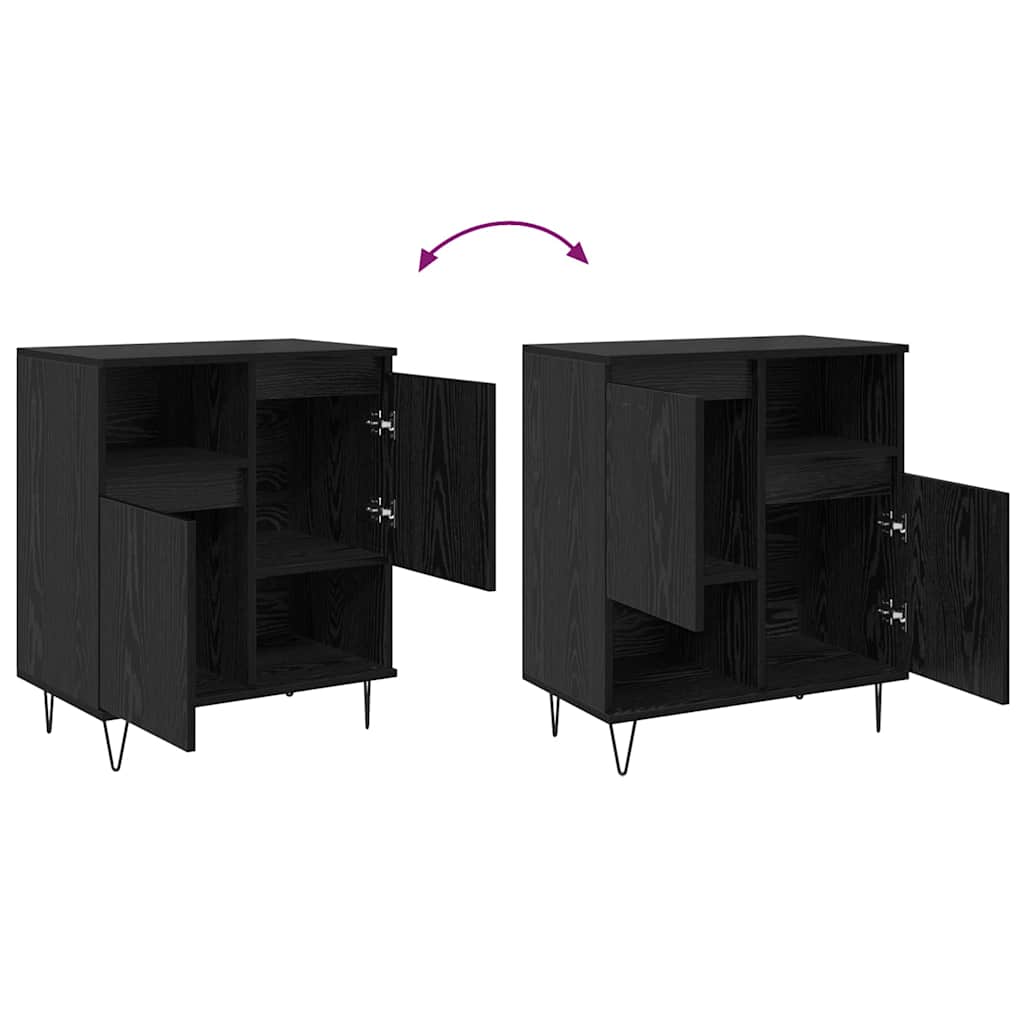 Serviesskap Svart eik 60 x 35 x 70 cm Konstruert tre