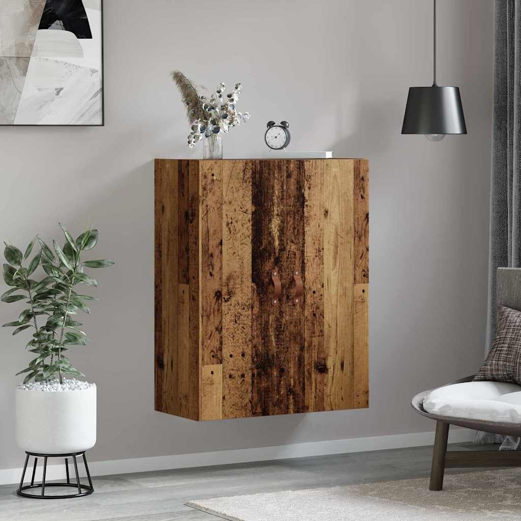 Veggskap Veggmontert Brun 69.5 x 34 x 90 cm Konstruert tre