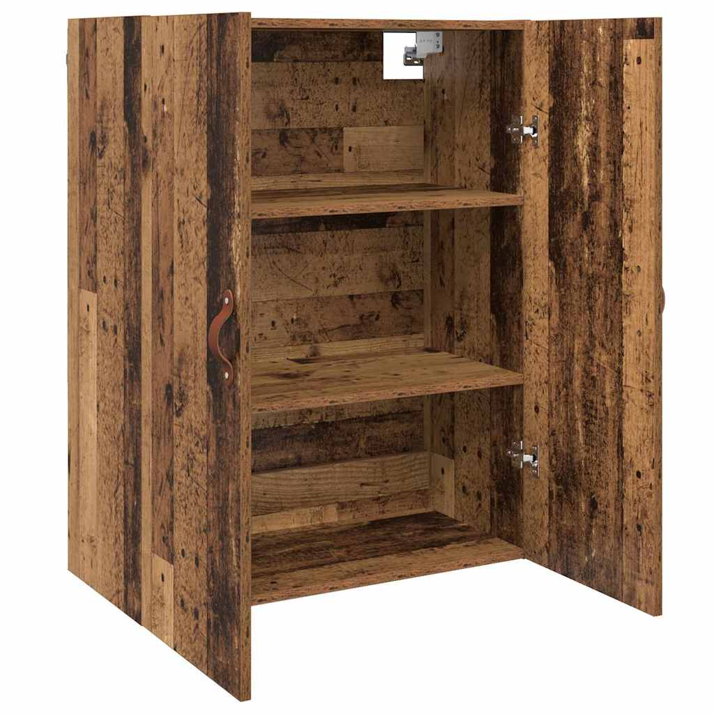 Veggskap Veggmontert Brun 69.5 x 34 x 90 cm Konstruert tre