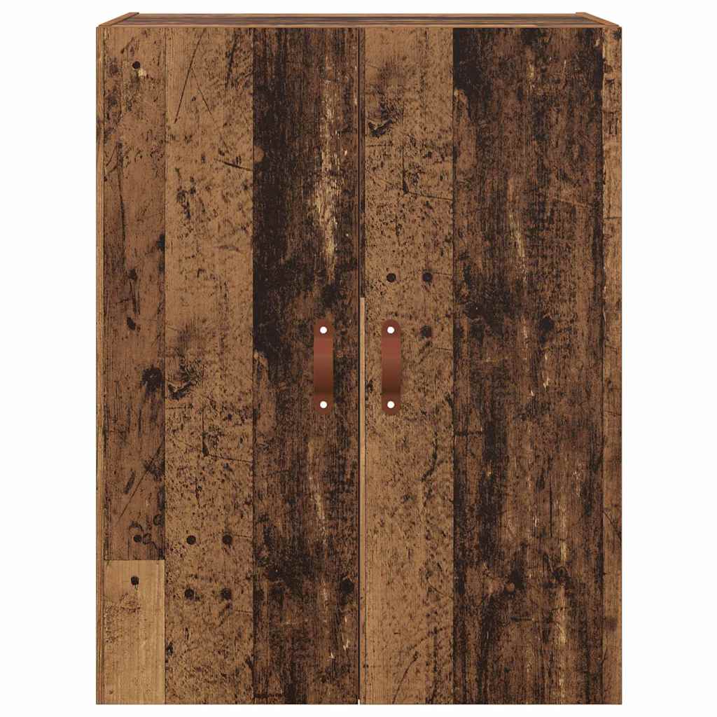 Veggskap Veggmontert Brun 69.5 x 34 x 90 cm Konstruert tre